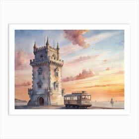 Lisbon Tower Art Print