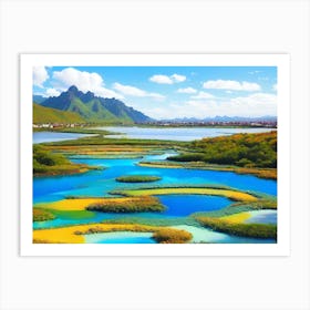 Tibetan Landscape Art Print