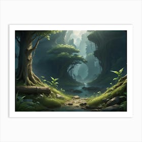 Fantasy Forest Art Print