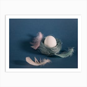 Easter Egg In A Nest 1 Art Print