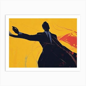 Man In Suit 4 Art Print