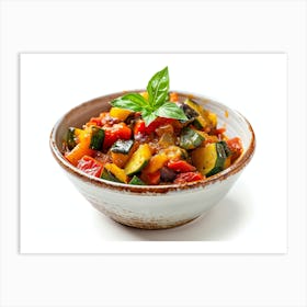 Vegetable Dish In A Bowl 2 Art Print