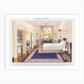 Modern Bedroom From Mrs Art Print