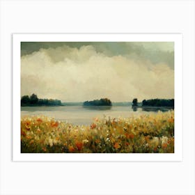 Summer Along The River Art Print