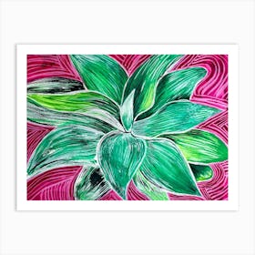 Aloe Vera Plant Art Print