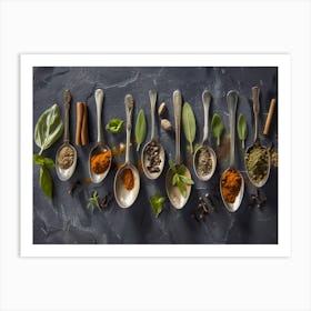 Herbs and spices Art Print