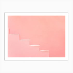 Pink Steps Of Muralla Roja Ii Art Print