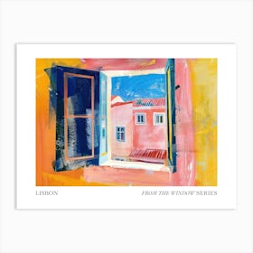 Lisbon From The Window Series Poster Painting 3 Art Print