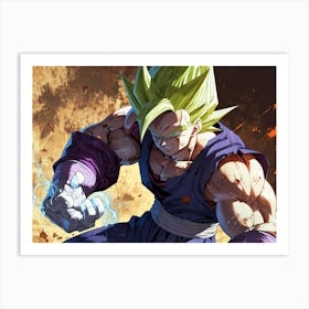 Dragon Ball Z Wallpaper 44 Art Print