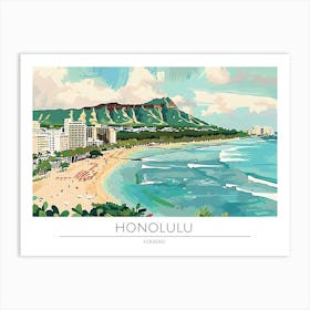 Honolulu Art Print