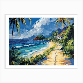 Beach Path Art Print