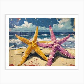 Starfish On The Beach 5 Art Print