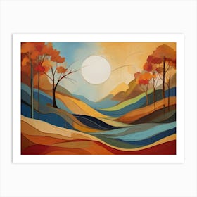 Autumn Landscape 13 Art Print