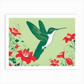 Humming bird VECTOR ART  Art Print