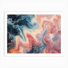 Abstract Marble Painting Art Print