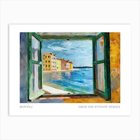 Rovinj From The Window Series Poster Painting 4 Art Print