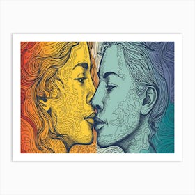 Rainbow Love 14 Art Print