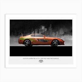 Toyota Supra Art Print