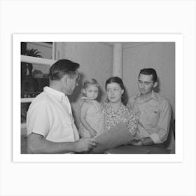 People Requesting Information And Registering At The Office Of The Fsa (Farm Security Administration) Trailer Camp Art Print