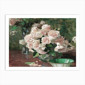 Roses In A Vase 11 Art Print