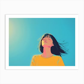 Girl In The Sun Art Print