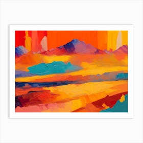 Abstract Landscape Painting 6 Art Print