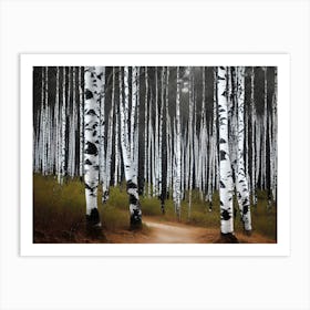 Birch Forest 82 Art Print