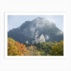 Castle Neuschwanstein in Fall Art Print