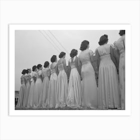 Princesses, National Rice Festival, Crowley, Louisiana By Russell Lee Art Print