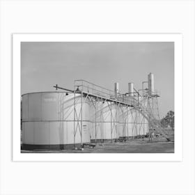 Oil Storage Tanks Out Of Kilgore, Texas By Russell Lee Art Print
