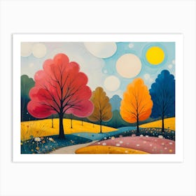 Autumn Trees 9 Poster