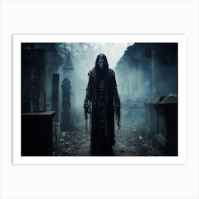 Ancient Health Frightened Daemon Human Rip Costume Scarey Afraid Invisible Evil Spook Ma (31) Art Print