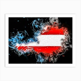 Flag Of Austria Country Art Print