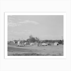 Group Of Various Type Housing Facilities Used By Workmen At Umatilla Ordnance Depot, Stanfield, Oregon By Russell Lee Art Print
