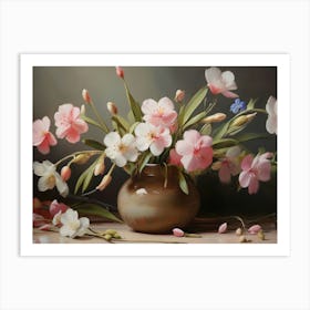 Spring Flowers Oil Painting 04 Art Print