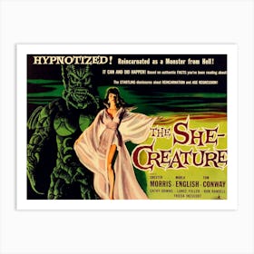 She Creature, Horror Movie Poster Art Print