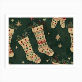 Christmas Stockings Art Print