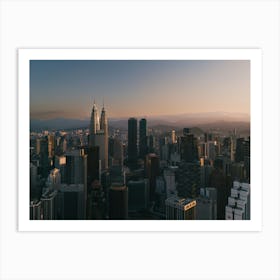 Kuala Lumpur during sunrise Art Print