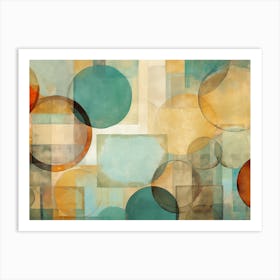 Abstract Circles 7 Art Print