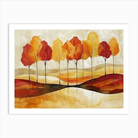 Autumn Trees 32 Art Print