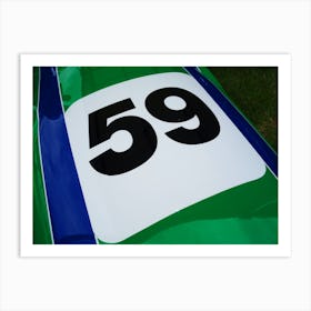 Racecar Number 59 Art Print