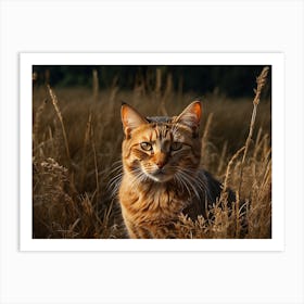 Attractive Cat Art Print