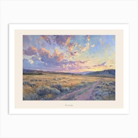 Western Sunset Landscapes Nevada 3 Poster Art Print