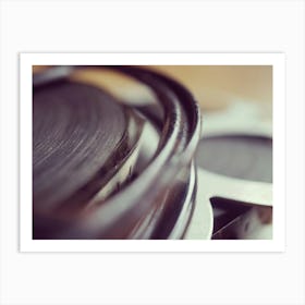 Close Up Of Film Reels Art Print