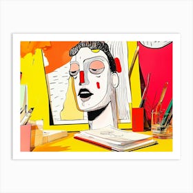 Portrait Of A Woman 107 Art Print