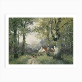 Cottage In The Woods Art Print