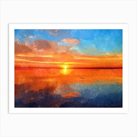 Sunset Shore 12 Art Print