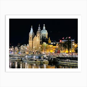 Amsterdam At Night 8 Art Print