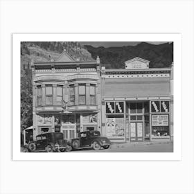 Store Building, Ouray Is The Center Of A Gold Mining Region And Is Developing As A Tourist Center Ouray, Colorado By Art Print