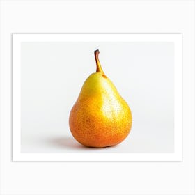 Pear Isolated On White Background Art Print